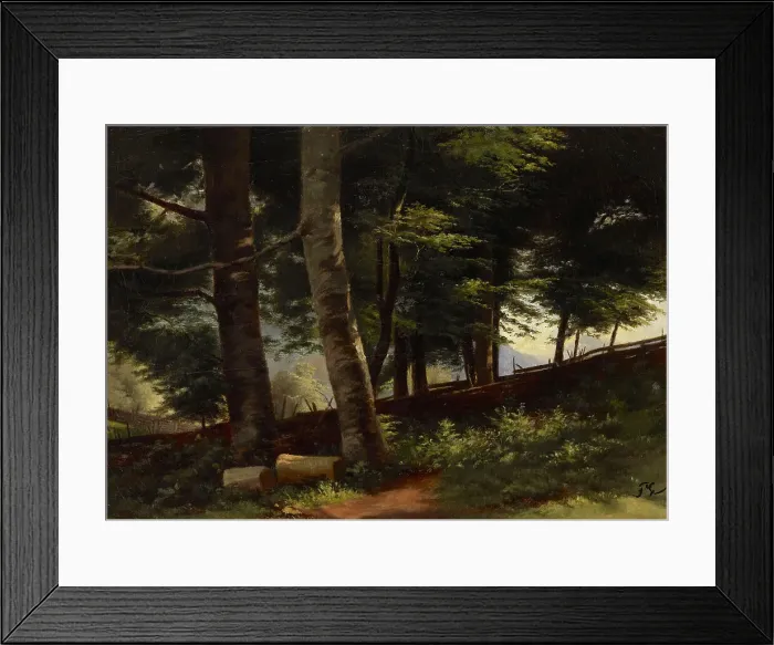 Framed Print : Inside the Forest, 1871-1872. Creator: Fanny Churberg Framed Print : Inside the Forest, 1871-1872. Creator: Fanny Churberg