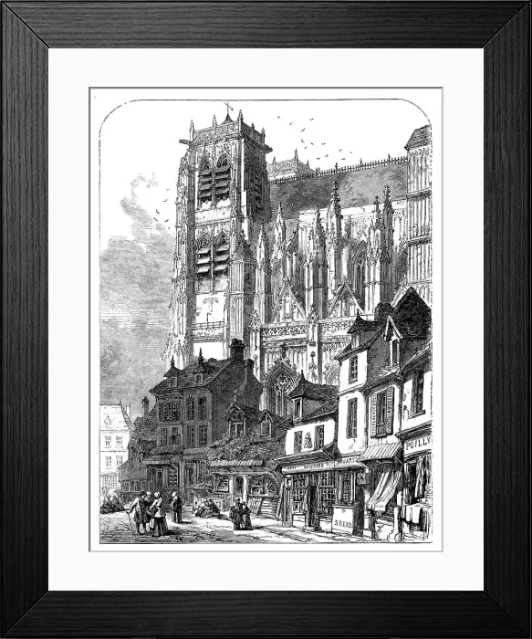 Framed Print : St. Wolfran, Abbeville, 1871. Creator: Unknown Framed Print : St. Wolfran, Abbeville, 1871. Creator: Unknown