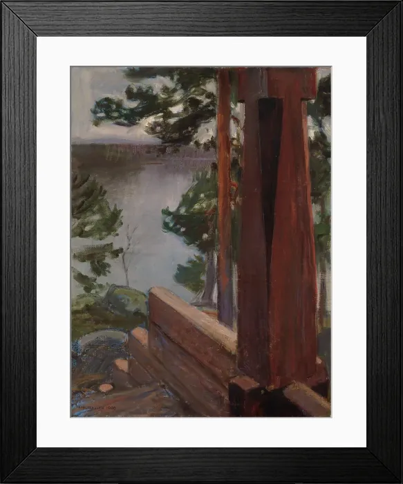 Framed Print : The Kalela Porch, 1900. Creator: Akseli Gallen-Kallela Framed Print : The Kalela Porch, 1900. Creator: Akseli Gallen-Kallela