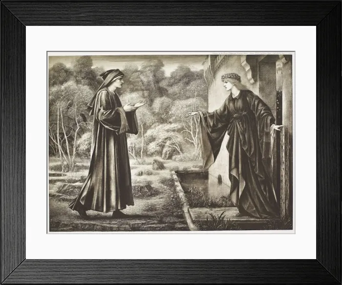 Framed Print : The Pilgrim at the Gate of Idleness, c1874-1884, (1900). Creator: Unknown Framed Print : The Pilgrim at the Gate of Idleness, c1874-1884, (1900). Creator: Unknown