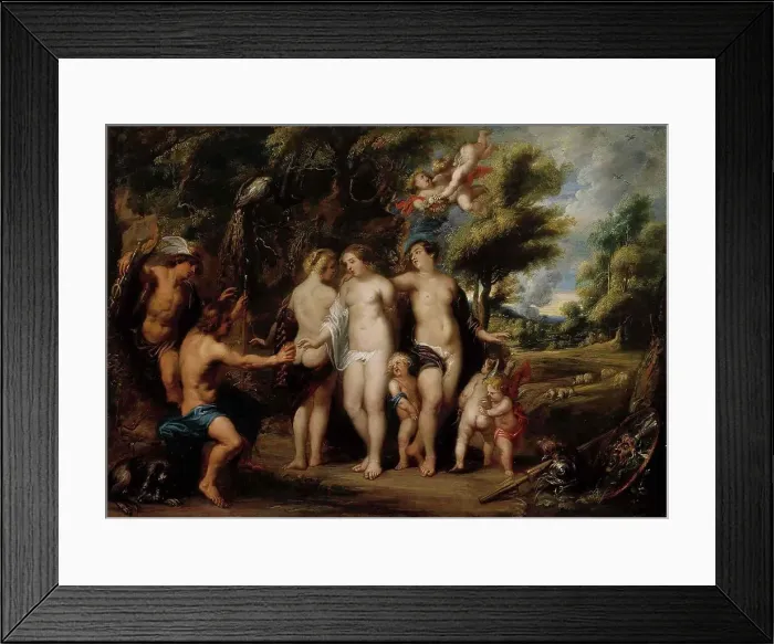 Framed Print : The judgement of Paris, c1640s. Creator: Frans Wouters Framed Print : The judgement of Paris, c1640s. Creator: Frans Wouters
