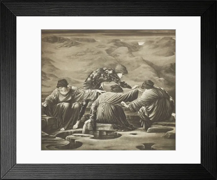 Framed Print : The Perseus Series - Perseus and the Graiae, c1870s, (1900). Creator: Unknown Framed Print : The Perseus Series - Perseus and the Graiae, c1870s, (1900). Creator: Unknown