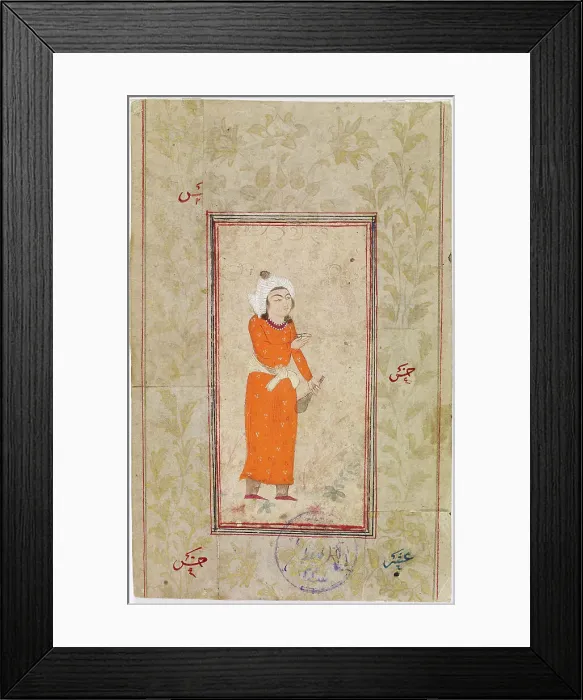 Framed Print : Man holding out a cup, 1700-1799. Creator: Unknown Framed Print : Man holding out a cup, 1700-1799. Creator: Unknown