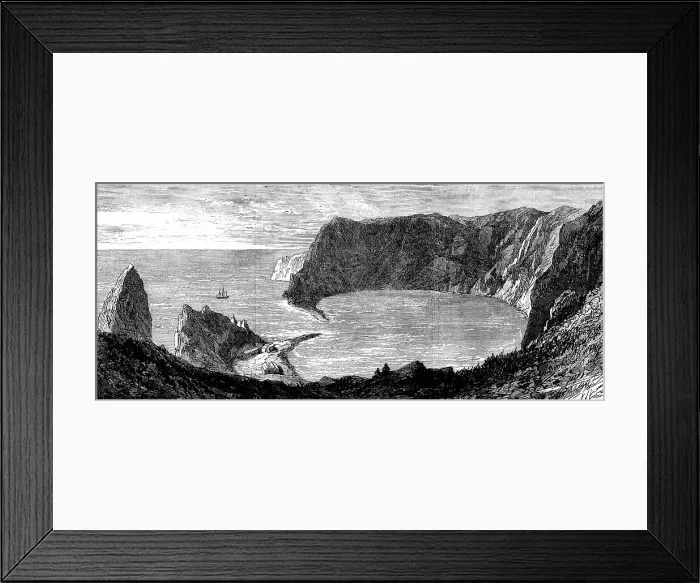 Framed Print : The Island of St. Paul: the Crater, 1871. Creator: Unknown Framed Print : The Island of St. Paul: the Crater, 1871. Creator: Unknown