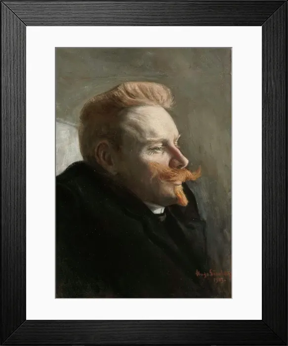 Framed Print : Man with a Red Moustache, 1903. Creator: Hugo Simberg Framed Print : Man with a Red Moustache, 1903. Creator: Hugo Simberg