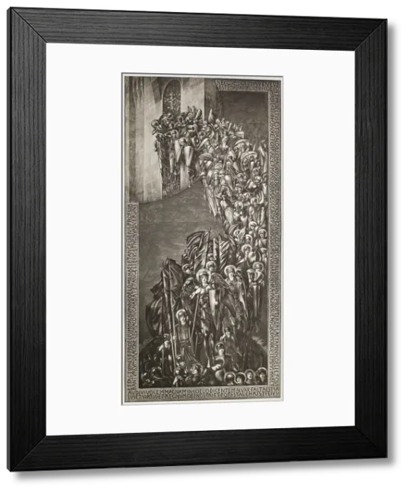 Framed Print : The Fall of Lucifer, c1894, (1900). Creator: Unknown Framed Print : The Fall of Lucifer, c1894, (1900). Creator: Unknown