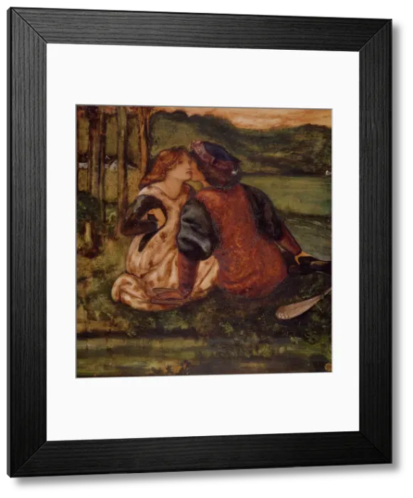 Framed Print : An Idyll, mid-late 19th century. Creator: Sir Edward Coley Burne-Jones Framed Print : An Idyll, mid-late 19th century. Creator: Sir Edward Coley Burne-Jones