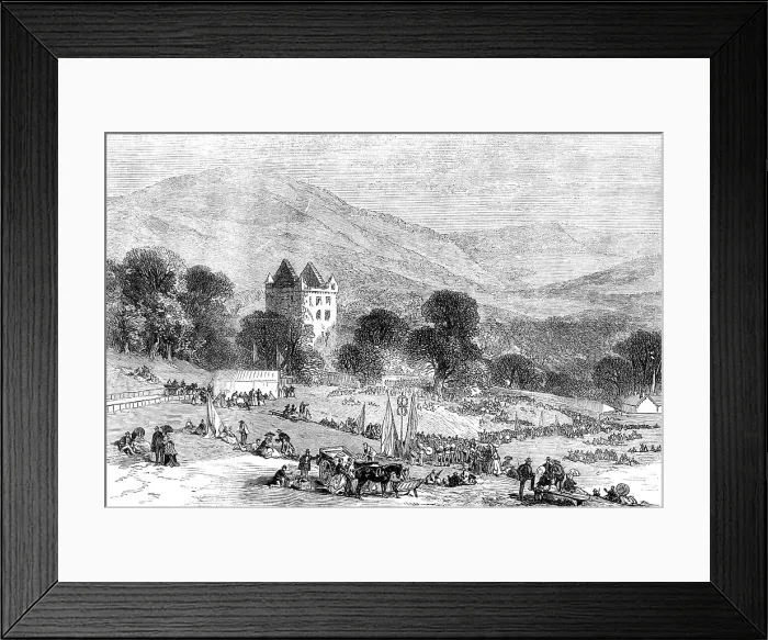 Framed Print : The Scott Centenary: fete at Newark Castle, Selkirk, 1871. Creator: Unknown Framed Print : The Scott Centenary: fete at Newark Castle, Selkirk, 1871. Creator: Unknown