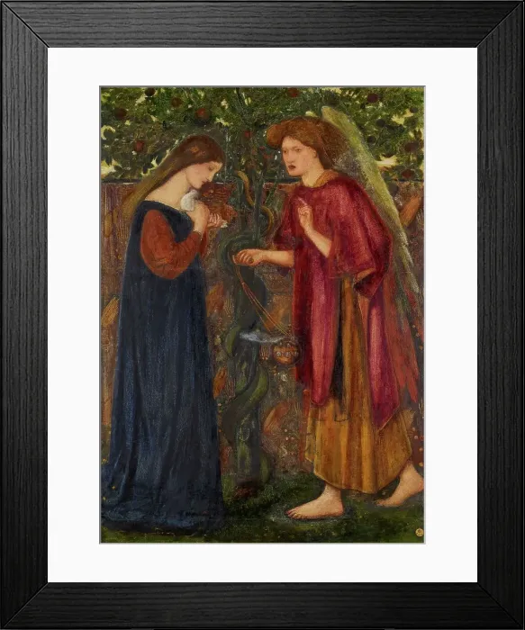 Framed Print : The Annunciation, mid-late 19th century. Creator: Sir Edward Coley Burne-Jones Framed Print : The Annunciation, mid-late 19th century. Creator: Sir Edward Coley Burne-Jones