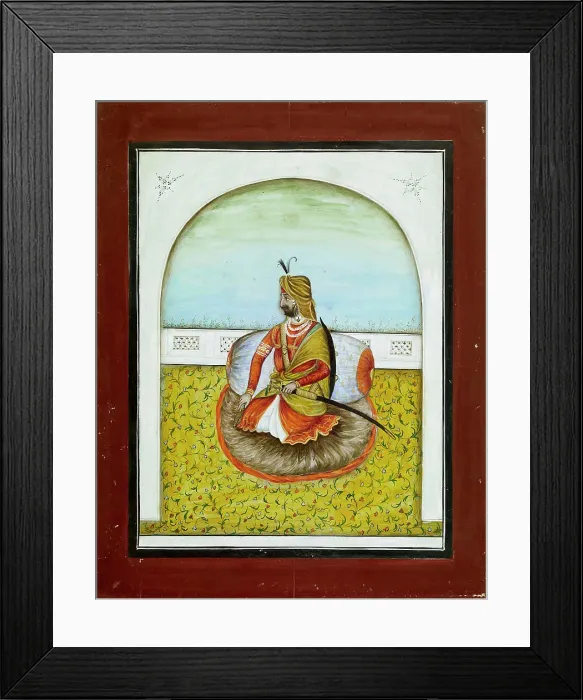 Framed Print : Kneeling Man, 1800-1899. Creator: Unknown Framed Print : Kneeling Man, 1800-1899. Creator: Unknown