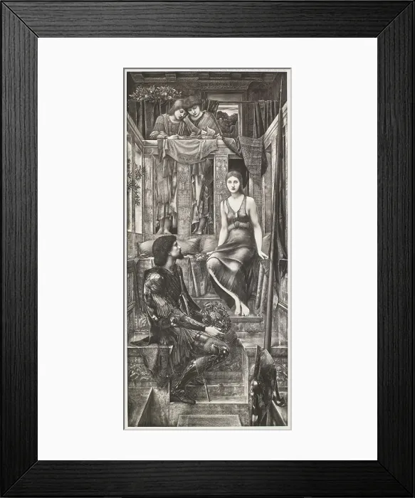 Framed Print : King Cophetua and the Beggar Maid, c1880s, (1900). Creator: Unknown Framed Print : King Cophetua and the Beggar Maid, c1880s, (1900). Creator: Unknown