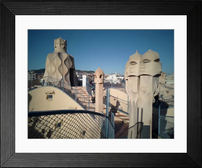 Framed Print : Rooftop of La Pedrera, Barcelona, Spain, 2020. Creator: Ethel Davies Framed Print : Rooftop of La Pedrera, Barcelona, Spain, 2020. Creator: Ethel Davies