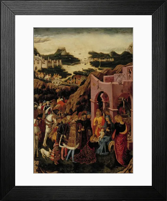 Framed Print : The Adoration of the Magi, 1440-1445. Creator: Giovanni Boccati Framed Print : The Adoration of the Magi, 1440-1445. Creator: Giovanni Boccati
