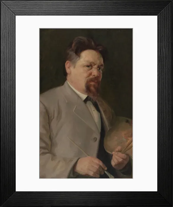 Framed Print : Portrait of the Painter Elias Muukka, 1899. Creator: Kaarlo Vuori Framed Print : Portrait of the Painter Elias Muukka, 1899. Creator: Kaarlo Vuori