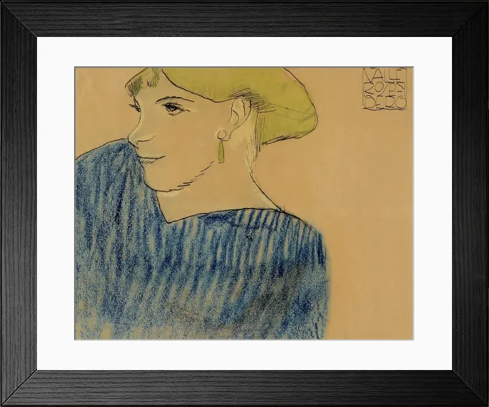 Framed Print : Girl with Green Hair, 1912. Creator: Valle Rosenberg Framed Print : Girl with Green Hair, 1912. Creator: Valle Rosenberg