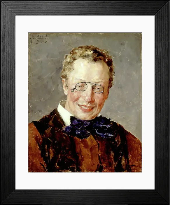 Framed Print : Portrait of Ville Vallgren, 1880. Creator: Ernst Josephson Framed Print : Portrait of Ville Vallgren, 1880. Creator: Ernst Josephson