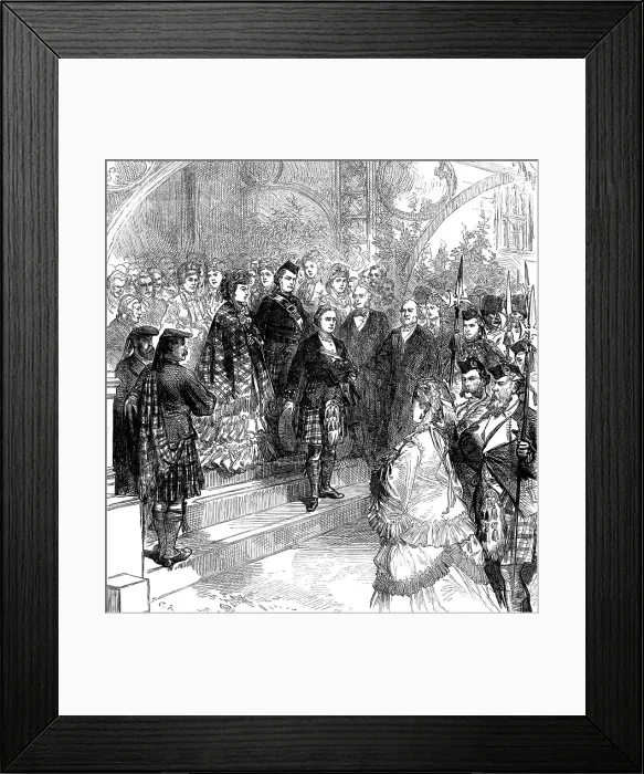 Framed Print : Reception of Princess Louise at Inverary Castle, 1871. Creator: Unknown Framed Print : Reception of Princess Louise at Inverary Castle, 1871. Creator: Unknown