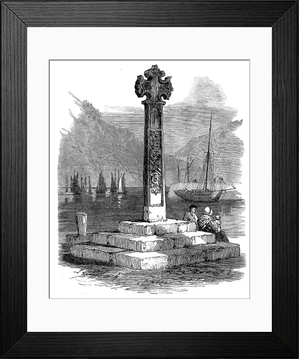 Framed Print : Monument of the Marquis of Argyll at Inverary, 1871. Creator: Unknown Framed Print : Monument of the Marquis of Argyll at Inverary, 1871. Creator: Unknown