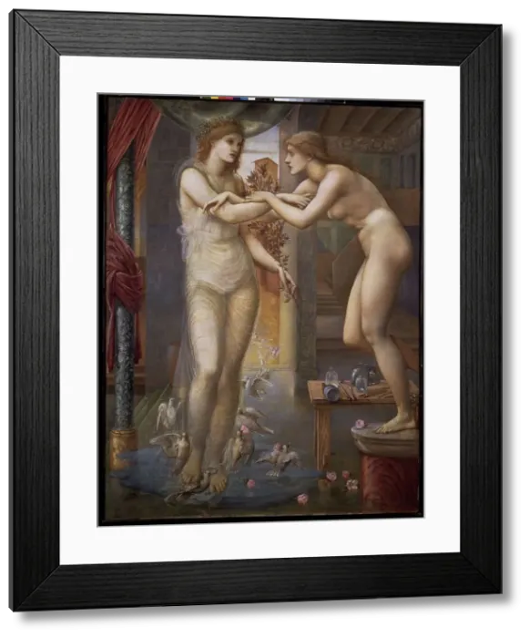 Framed Print : Pygmalion and the Image - The Godhead Fires, 1878. Creator: Sir Edward Coley Burne-Jones Framed Print : Pygmalion and the Image - The Godhead Fires, 1878. Creator: Sir Edward Coley Burne-Jones