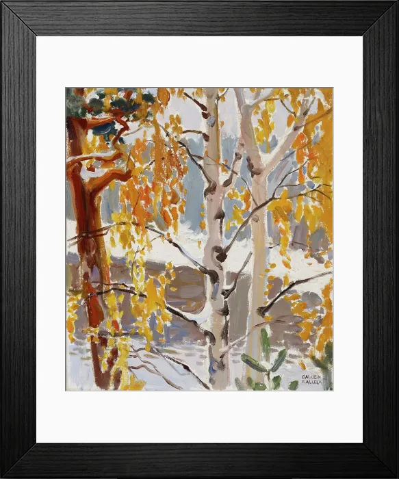 Framed Print : First Snow, 1890-1915. Creator: Akseli Gallen-Kallela Framed Print : First Snow, 1890-1915. Creator: Akseli Gallen-Kallela