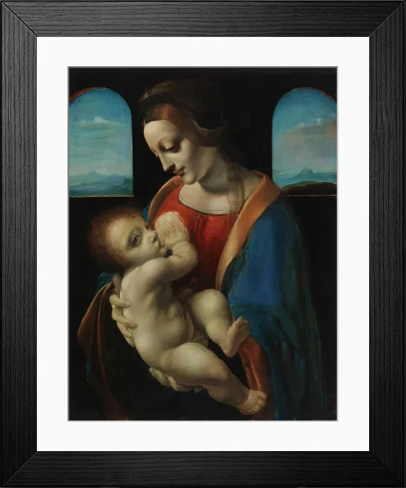 Framed Print : Madonna Litta, copy after Leonardo da Vinci, 1896. Creator: Magnus Enckell Framed Print : Madonna Litta, copy after Leonardo da Vinci, 1896. Creator: Magnus Enckell