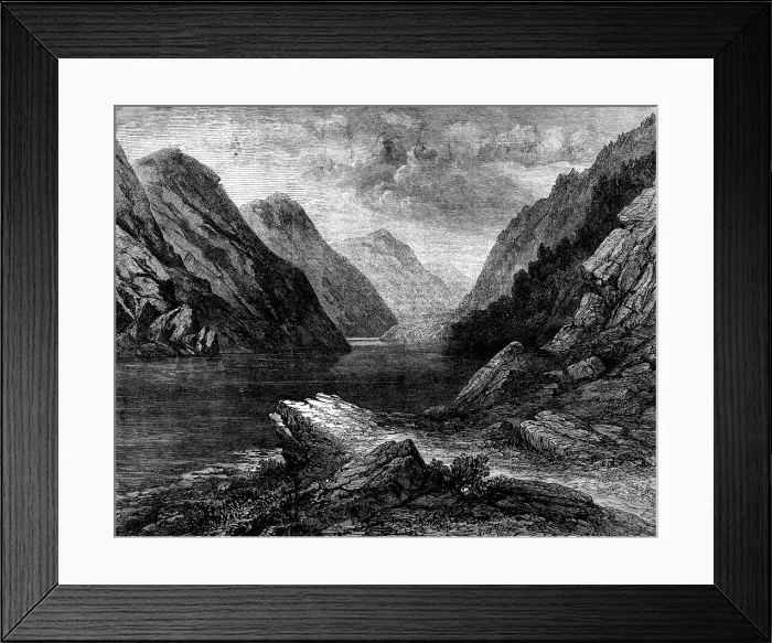 Framed Print : The Pass of Awe, Argyleshire, 1871. Creator: J Greenaway Framed Print : The Pass of Awe, Argyleshire, 1871. Creator: J Greenaway