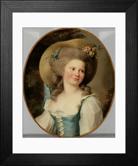Framed Print : Mme Dugazon in the role of Babet, c1780s. Creator: Adelaide Labille-Guiard Framed Print : Mme Dugazon in the role of Babet, c1780s. Creator: Adelaide Labille-Guiard