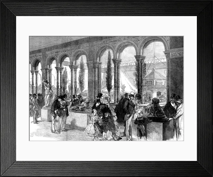 Framed Print : The French Annexe at the International Exhibition, 1871. Creator: Unknown Framed Print : The French Annexe at the International Exhibition, 1871. Creator: Unknown