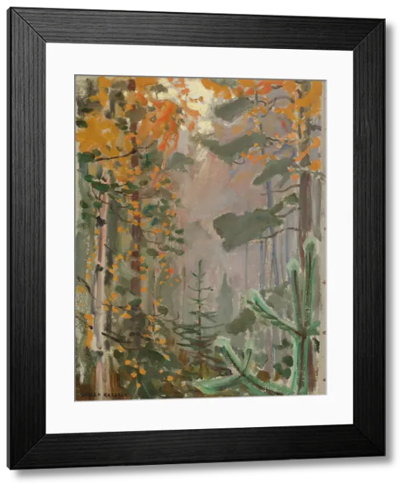 Framed Print : Autumn Landscape, 1911. Creator: Akseli Gallen-Kallela Framed Print : Autumn Landscape, 1911. Creator: Akseli Gallen-Kallela