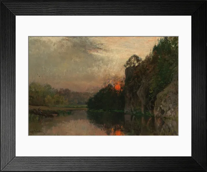 Framed Print : Dusk, 1888. Creator: Alfred Wahlberg Framed Print : Dusk, 1888. Creator: Alfred Wahlberg