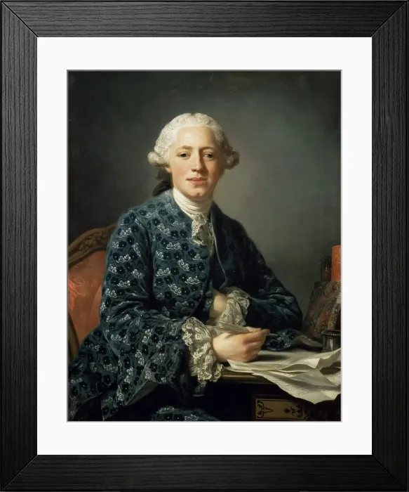 Framed Print : Baron Thure Leonard Klinckowström, 1758. Creator: Alexander Roslin Framed Print : Baron Thure Leonard Klinckowström, 1758. Creator: Alexander Roslin