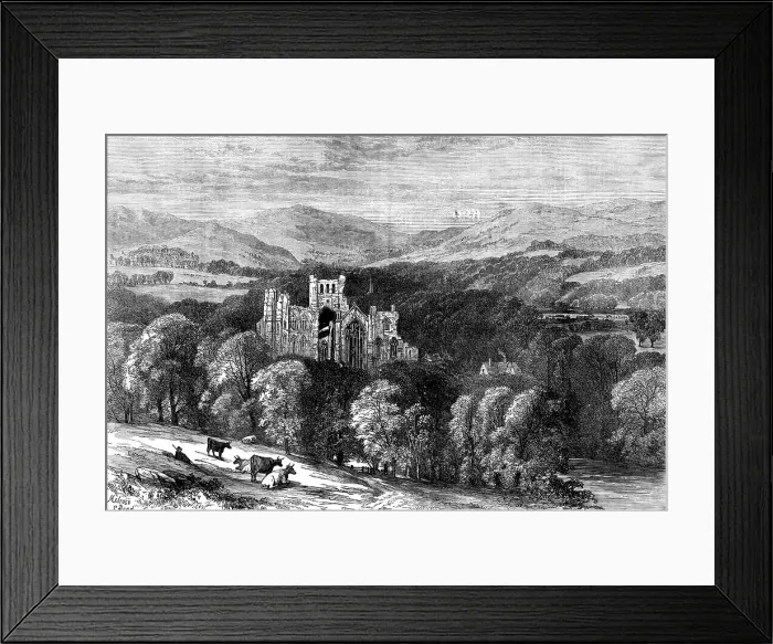 Framed Print : Melrose Abbey, 1871. Creator: William James Palmer Framed Print : Melrose Abbey, 1871. Creator: William James Palmer
