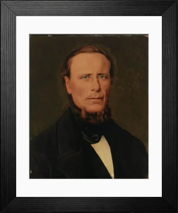 Framed Print : Portrait of a Man, 1883. Creator: Arvid Liljelund Framed Print : Portrait of a Man, 1883. Creator: Arvid Liljelund