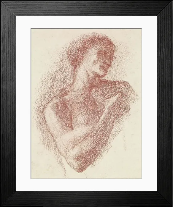 Framed Print : The Fates - study of the Male Lover, 1865. Creator: Sir Edward Coley Burne-Jones
