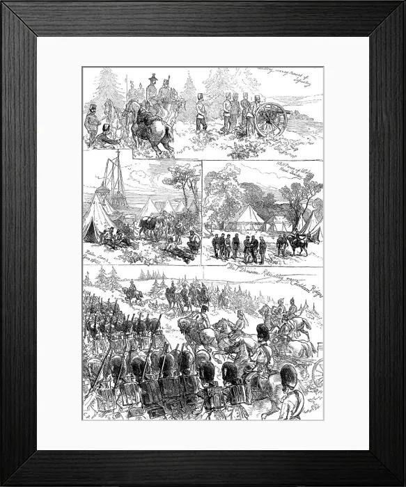 Framed Print : The Home Campaign, 1871. Creator: Unknown Framed Print : The Home Campaign, 1871. Creator: Unknown