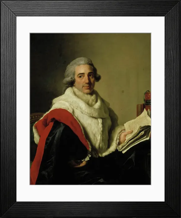 Framed Print : Jean Baptiste Eugene Du Mangin, 1789. Creator: Alexander Roslin Framed Print : Jean Baptiste Eugene Du Mangin, 1789. Creator: Alexander Roslin