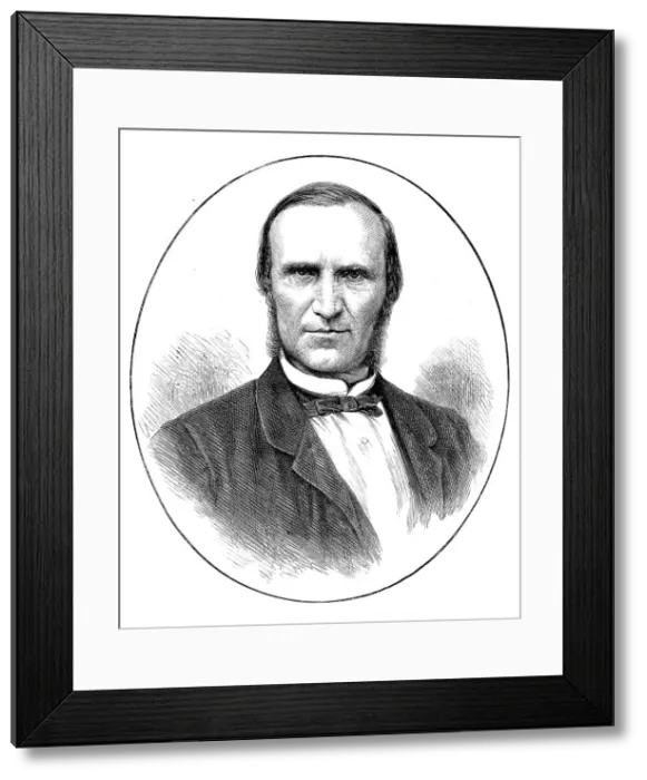 Framed Print : Commendatore Grattoni, engineer of the Mont Cenis Tunnel, 1871. Creator: Unknown