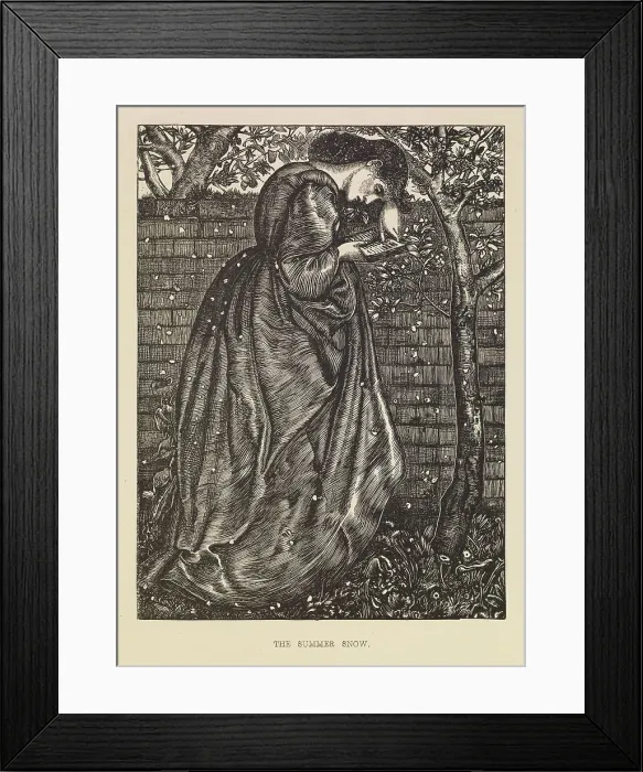 Framed Print : The Summer Snow, 1863. Creator: Sir Edward Coley Burne-Jones Framed Print : The Summer Snow, 1863. Creator: Sir Edward Coley Burne-Jones