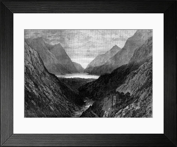 Framed Print : Loch Maree, Dingwall and Skye Railway, 1871. Creator: William James Palmer Framed Print : Loch Maree, Dingwall and Skye Railway, 1871. Creator: William James Palmer