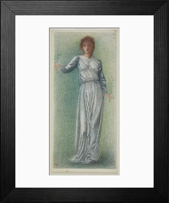 Framed Print : The Garland Weavers - Full-Length Figure Study, 1862-66. Creator: Sir Edward Coley Burne-Jones Framed Print : The Garland Weavers - Full-Length Figure Study, 1862-66. Creator: Sir Edward Coley Burne-Jones