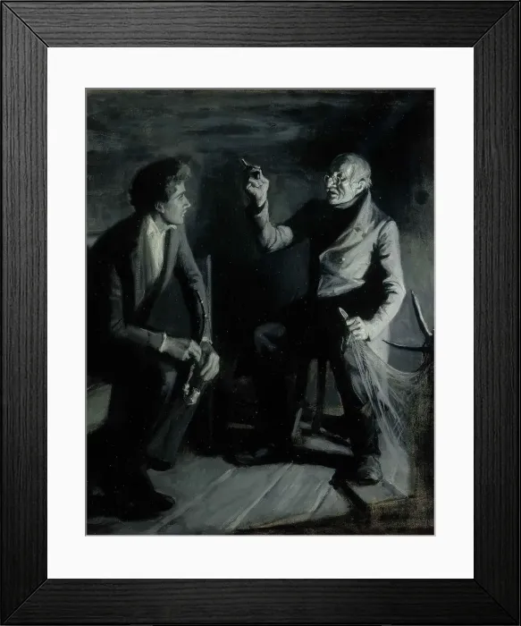 Framed Print : Dictate he begins of Duncker... illustration for Vänrikki Stool's stories, 1898-1900. Creator: Albert Edelfelt Framed Print : Dictate he begins of Duncker... illustration for Vänrikki Stool's stories, 1898-1900. Creator: Albert Edelfelt