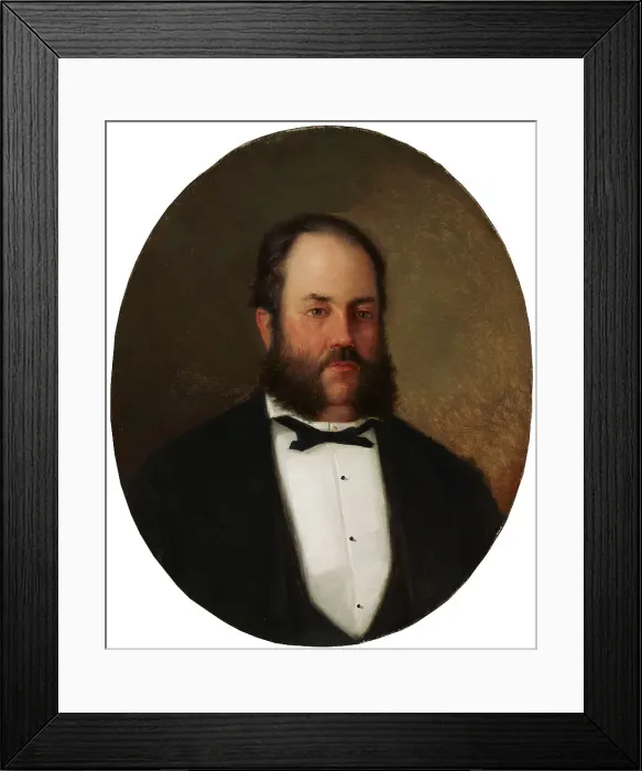Framed Print : Emil Kjöllerfeldt, 1874-1879. Creator: Alma Engblom Framed Print : Emil Kjöllerfeldt, 1874-1879. Creator: Alma Engblom