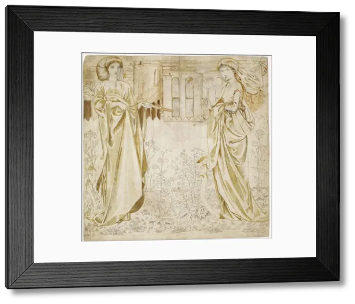 Framed Print : Chaucer's Legend of Good Women - Phyllis And Hypermnestra, 1864. Creator: Sir Edward Coley Burne-Jones Framed Print : Chaucer's Legend of Good Women - Phyllis And Hypermnestra, 1864. Creator: Sir Edward Coley Burne-Jones
