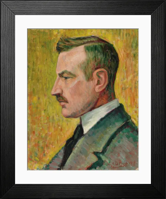 Framed Print : Portrait of Artist Magnus Enckell, 1915. Creator: Alfred William Finch Framed Print : Portrait of Artist Magnus Enckell, 1915. Creator: Alfred William Finch