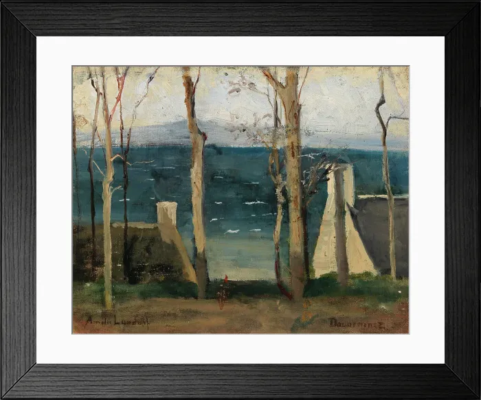 Framed Print : View of the Shore at Douarnenez, 1883-1884. Creator: Amelie Lundahl Framed Print : View of the Shore at Douarnenez, 1883-1884. Creator: Amelie Lundahl