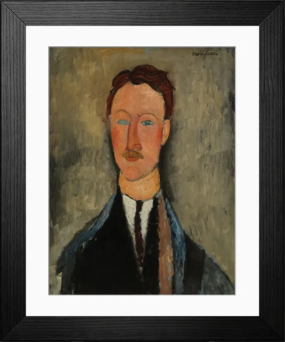 Framed Print : Portrait of the Artist Léopold Survage, 1918. Creator: Amadeo Modigliani Framed Print : Portrait of the Artist Léopold Survage, 1918. Creator: Amadeo Modigliani