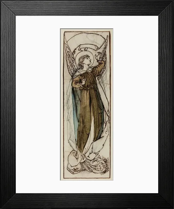 Framed Print : Hope standing on Despair, 1865-66. Creator: Sir Edward Coley Burne-Jones Framed Print : Hope standing on Despair, 1865-66. Creator: Sir Edward Coley Burne-Jones