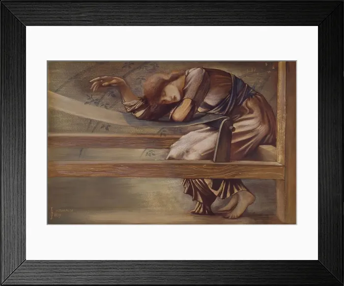 Framed Print : The Briar Rose Series - Study for The Garden Court, 1889. Creator: Sir Edward Coley Burne-Jones Framed Print : The Briar Rose Series - Study for The Garden Court, 1889. Creator: Sir Edward Coley Burne-Jones
