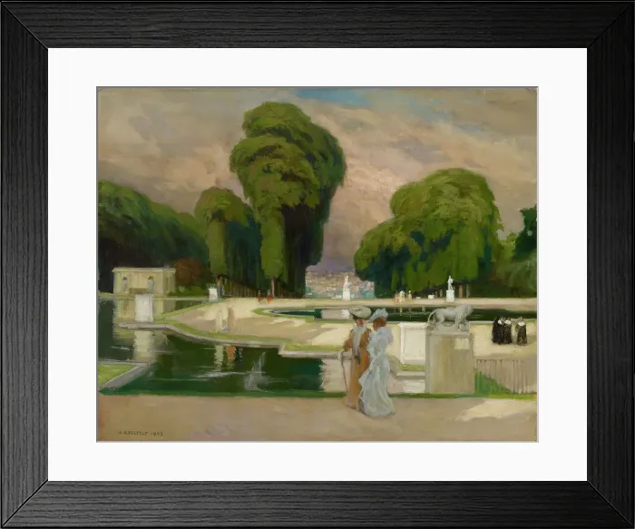 Framed Print : From St. Cloud Park, Paris, 1905. Creator: Albert Edelfelt Framed Print : From St. Cloud Park, Paris, 1905. Creator: Albert Edelfelt
