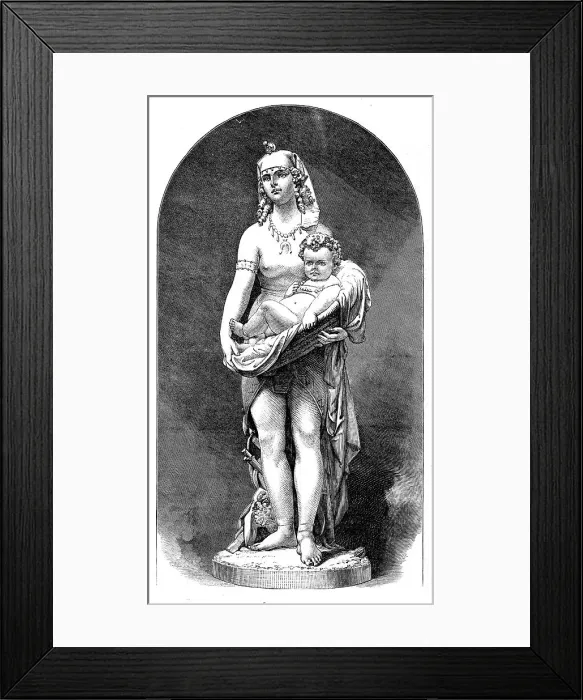 Framed Print : Presentation Of The Child Moses, by F. Barzeghi, of Milan, in the International Exhibition, 1871. Creator: Unknown Framed Print : Presentation Of The Child Moses, by F. Barzeghi, of Milan, in the International Exhibition, 1871. Creator: Unknown